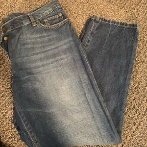 Loft boyfriend button fly jeans